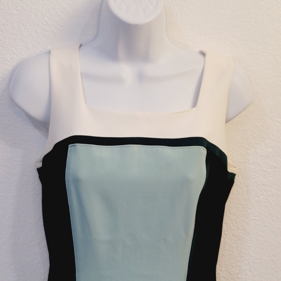 Whbm Sleeveless Color-block Sheath Dress Size: 0 - Picture 5 of 14